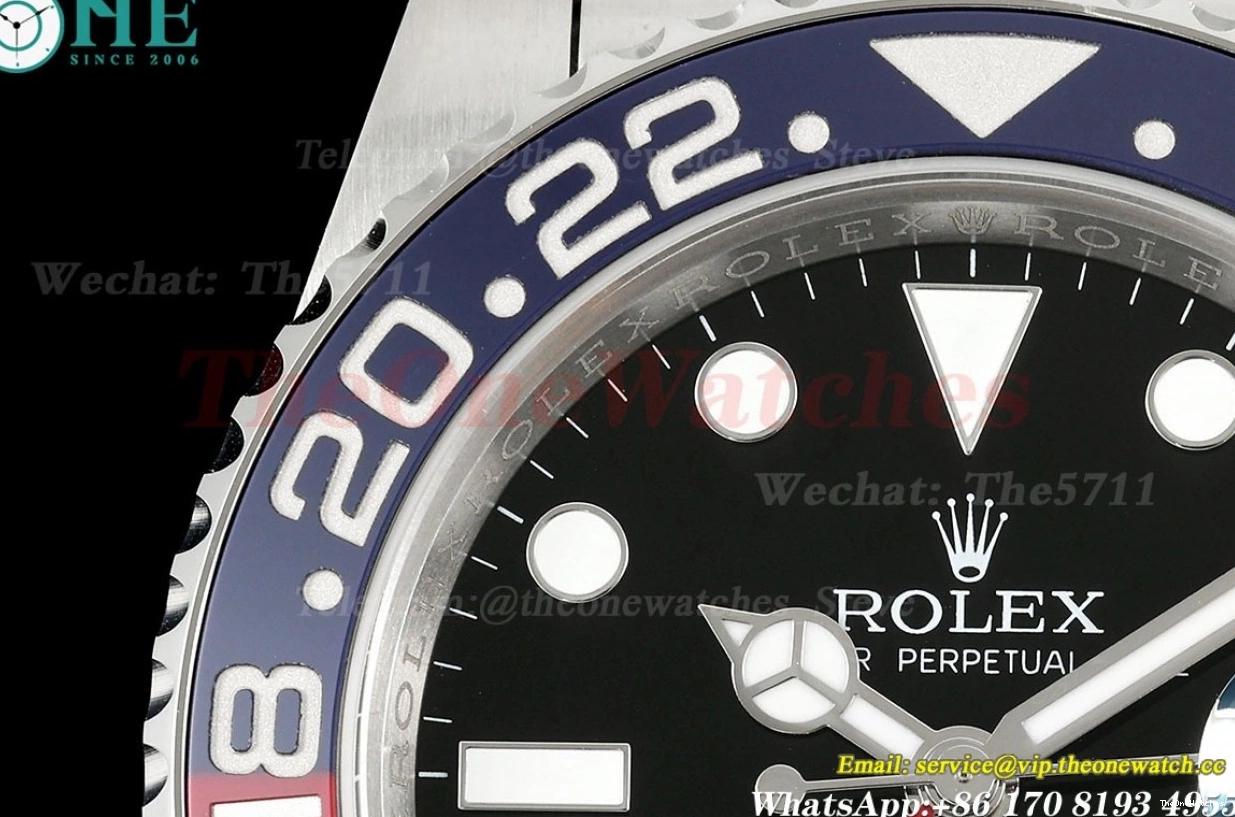 SS 40mm Black SS 126710 V2 II Master GMT Pepsi EWEF Jub SH3285 Dial 0502